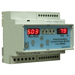 Ground Insulation Current & Temp. Monitor AM304D